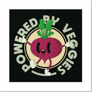 Powered By Veggies Posters and Art